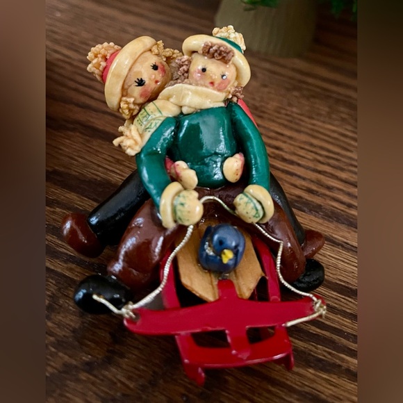 Vintage Dough Art Christmas Figures - Picture 2 of 8